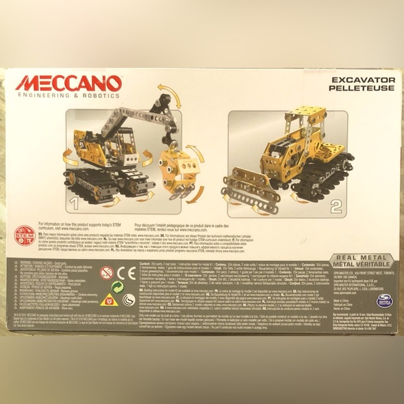 Meccano #16301 Excavator / Bulldozer 2-in-1 Models . New in Box. - Picture 2 of 7